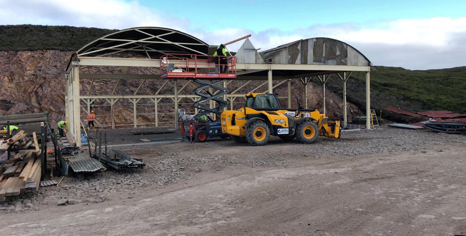 construction aircaft hangar