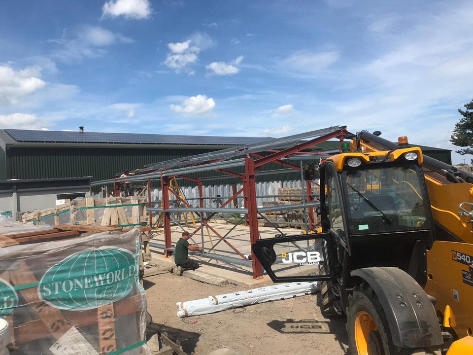 new showroom construction